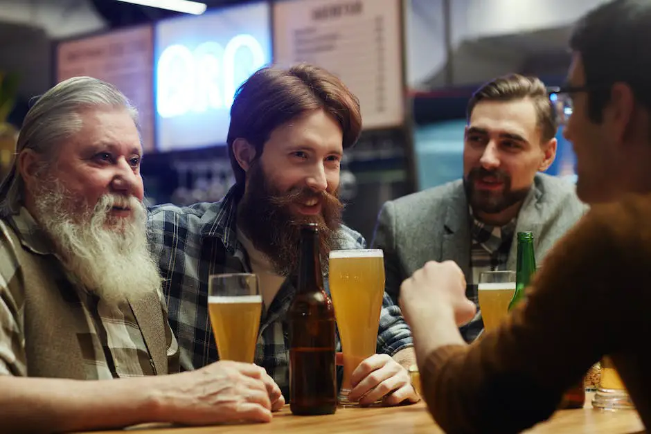 A group of friends enjoying beer together