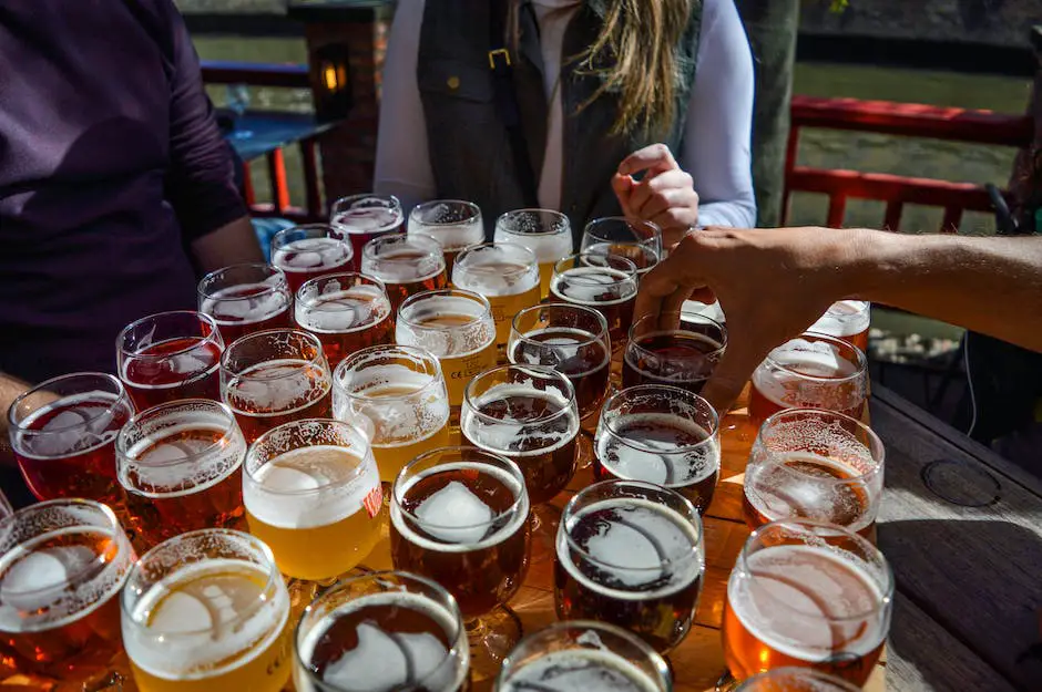 A person enjoying a variety of craft beers from a beer subscription box