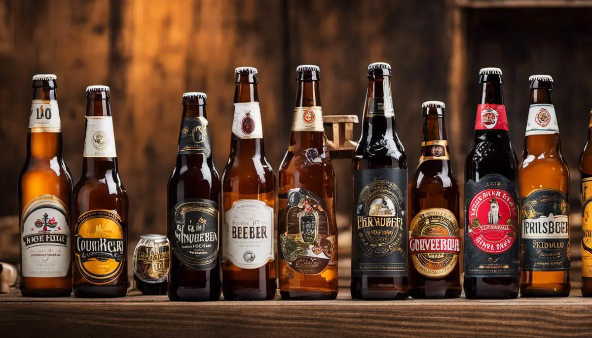 A variety of beer bottles in a subscription box, showcasing the convenience and exploration of beer subscription boxes.